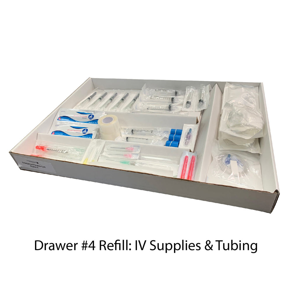 Loaded 5 Drawer Emergency Crash Cart for Simulation LC027920 | Sim & Skills