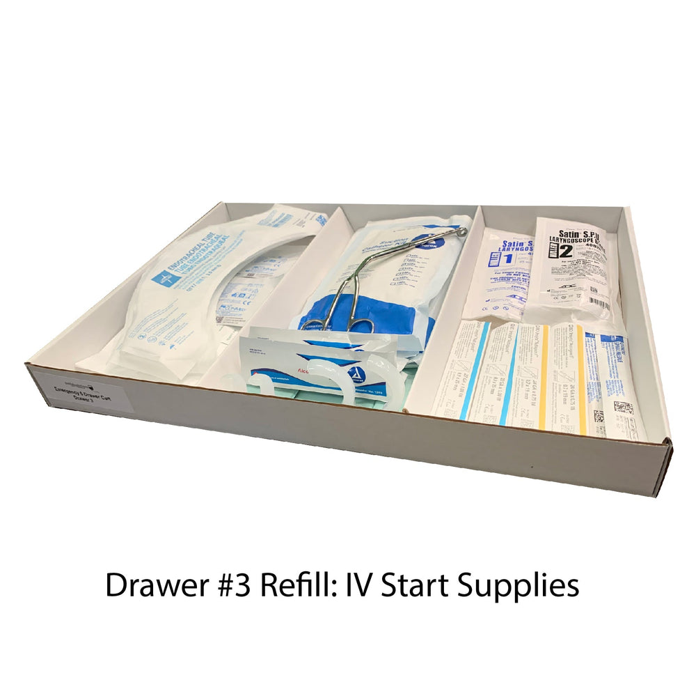 Loaded 5 Drawer Emergency Crash Cart for Simulation LC027920 | Sim & Skills