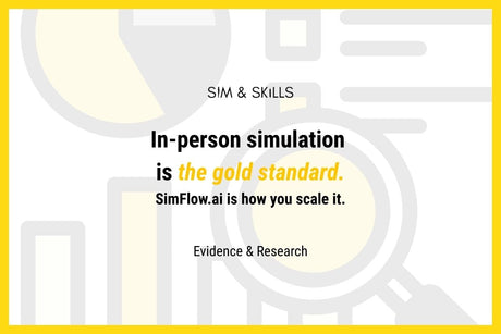 In-person simulation vs. SimFlow.ai scalability.