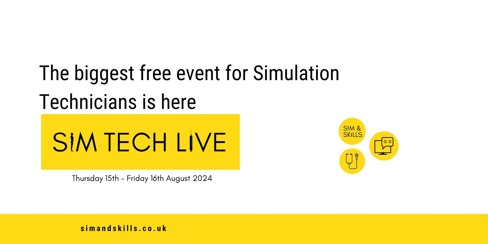 Grab the final tickets for Sim Tech Live 2024 - Sim & Skills