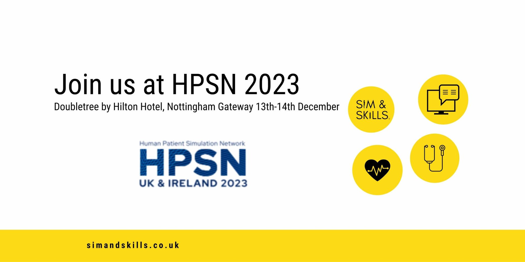 Join us at HPSN 2023 in Nottingham - Sim & Skills