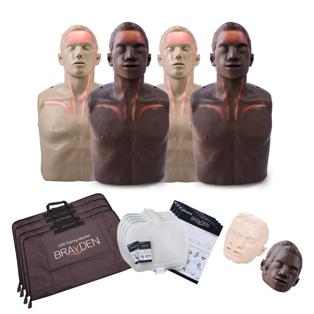 Brayden Advanced CPR Manikin Diversity Pack
