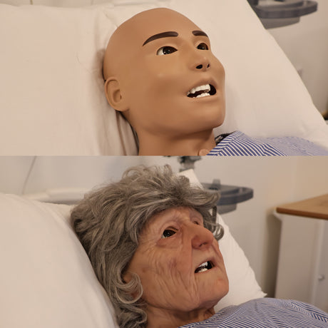 Geriatric, Female Caucasian Perfect Fit Facemask for Patient Simulation SS1261 | Sim & Skills Ltd