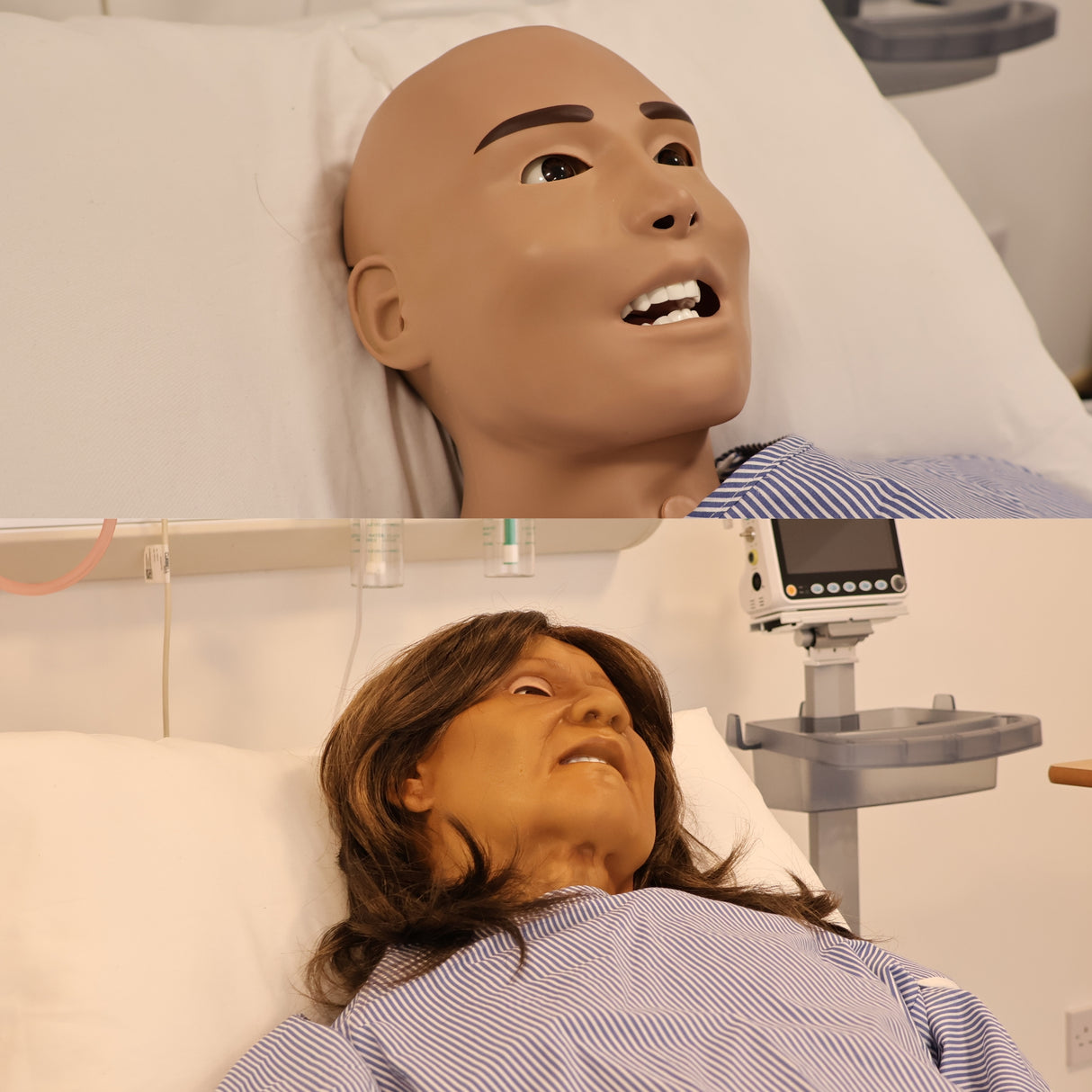 Manikin-Matched Realistic Facemasks for Patient Simulation | Geriatric, South-Asian Female SS1262 | Sim & Skills Ltd