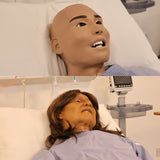 Manikin-Matched Realistic Facemasks for Patient Simulation | Geriatric, South-Asian Female SS1262 | Sim & Skills Ltd