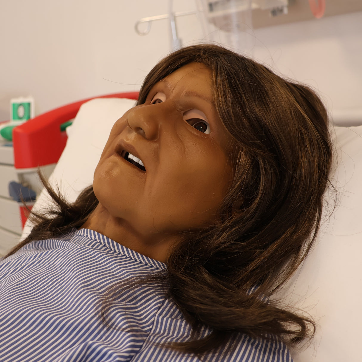 Manikin-Matched Realistic Facemasks for Patient Simulation | Geriatric, South-Asian Female SS1262 | Sim & Skills Ltd