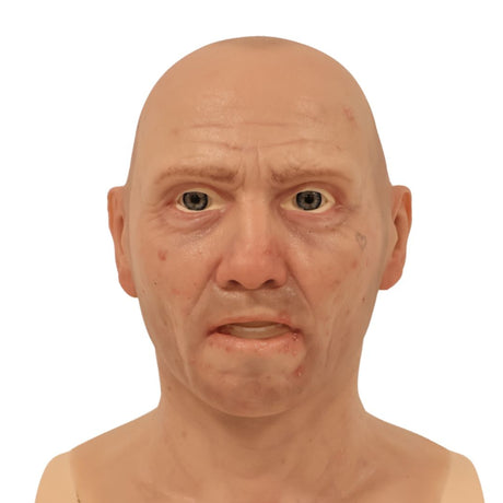 Manikin-Matched Realistic Facemasks for Patient Simulation | Substance Abuse Disorder Male SS1265 | Sim & Skills Ltd