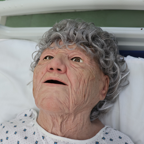 Manikin-Matched Realistic Facemasks for Patient Simulation | Geriatric, Female Caucasian