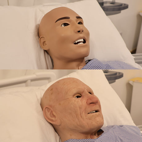 Geriatric, Male Caucasian Perfect Fit Facemask for Patient Simulation SS1260 | Sim & Skills Ltd