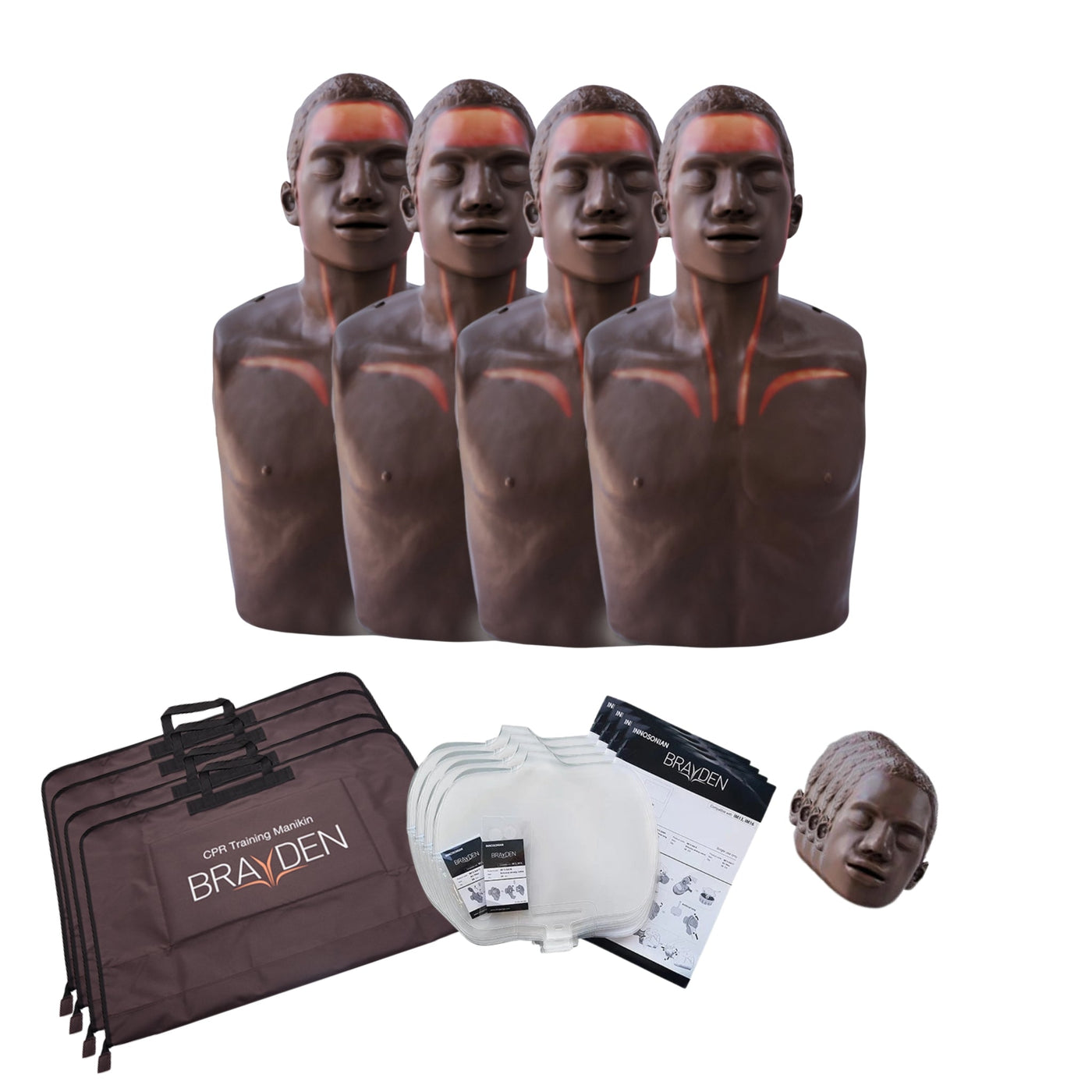 Brayden Advanced CPR Manikin 4-Pack - Sim & Skills