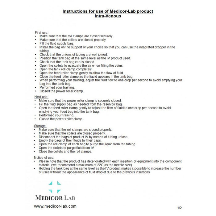 MedicSkin IV Training Arm | Easy to replace skin and veins IV-BT-001-TC-1 | Sim & Skills