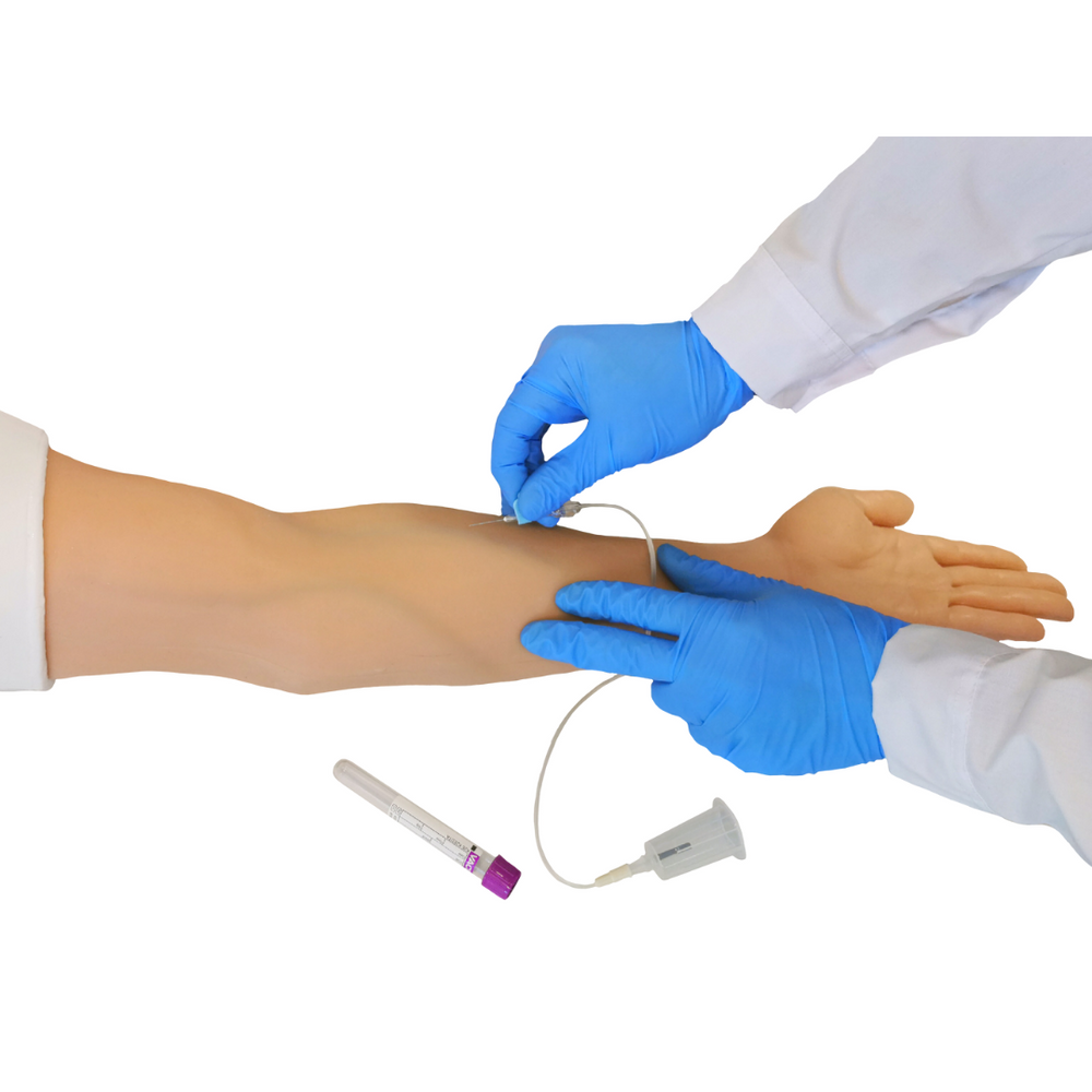 MedicSkin IV Training Arm | Easy to replace skin and veins IV-BT-001-TC-1 | Sim & Skills