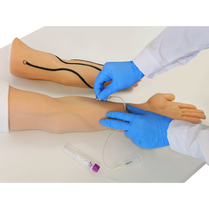MedicSkin IV Training Arm | Easy to replace skin and veins IV-BT-001-TC-1 | Sim & Skills