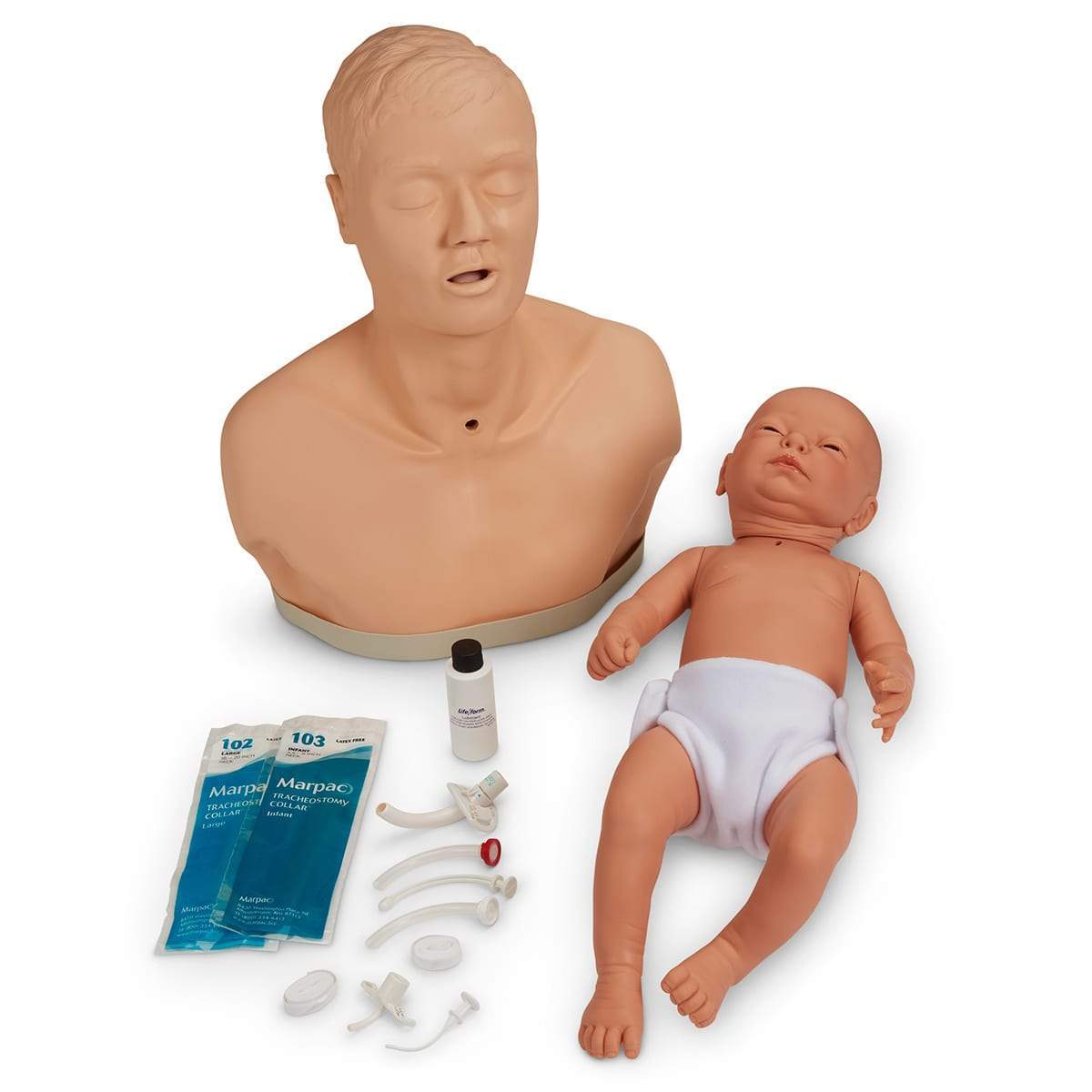 Adult & Paediatric Tracheostomy Care Manikins LF01159 | Sim & Skills