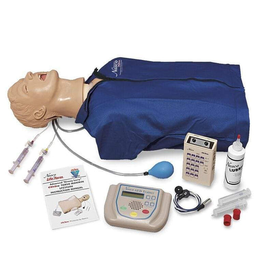 Advanced Airway Larry Torso with Defibrillation Features, ECG Simulation, and AED LF03969 | Sim & Skills