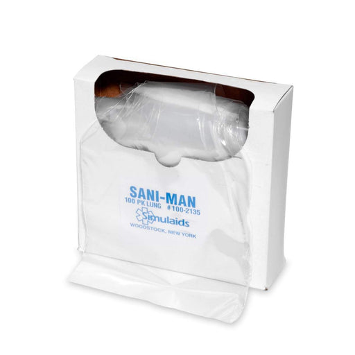 Face Shield Lung System for Simulaids® Sani-Man Adult CPR Manikin - pack of 100 100-2135 | Sim & Skills