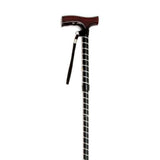 Folding Cane with Strap 10304BKT-6S | Sim & Skills