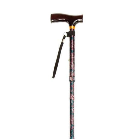 Folding Cane with Strap 10304CAG-6S | Sim & Skills