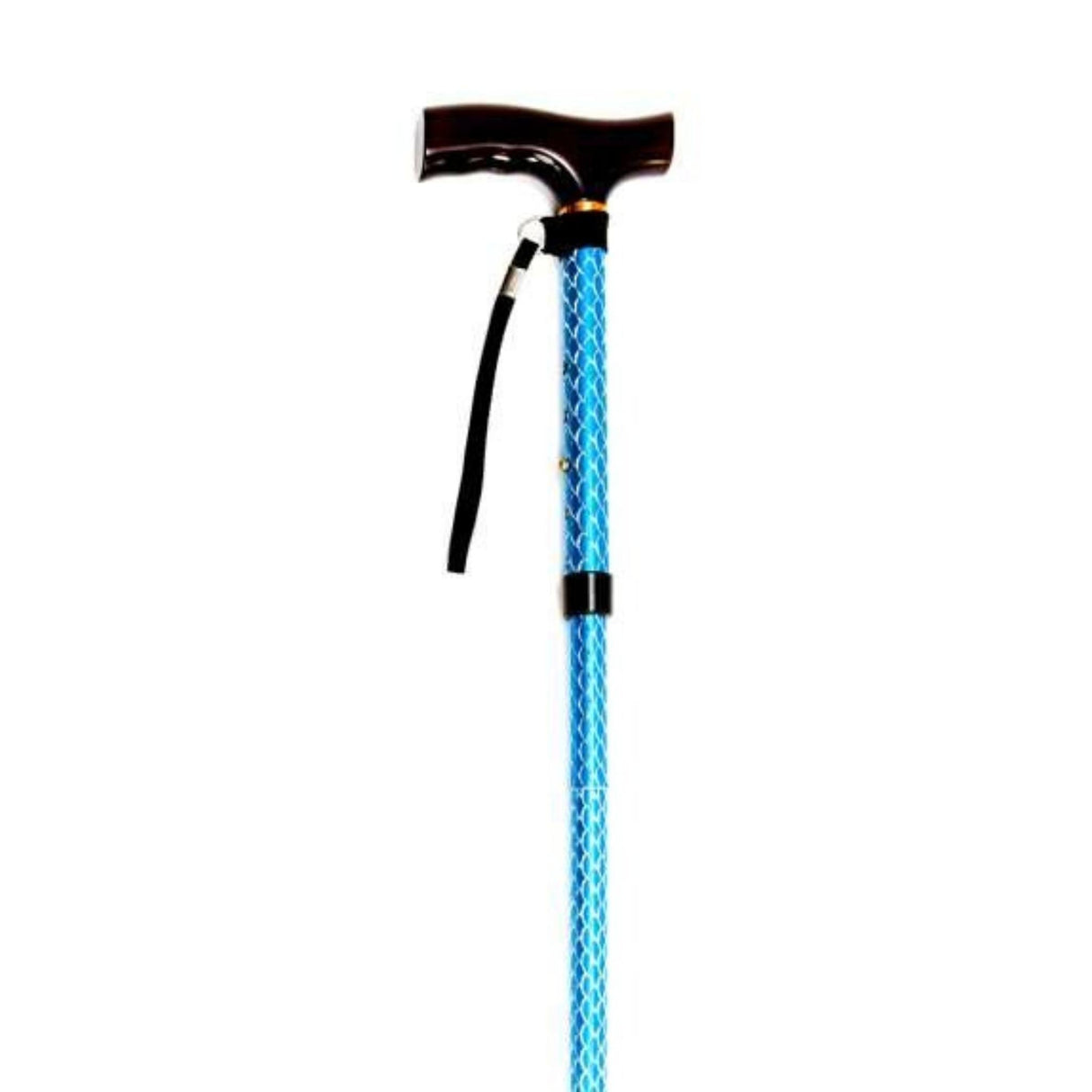 Folding Cane with Strap 10304SBW-6S | Sim & Skills