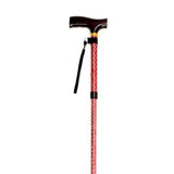 Folding Cane with Strap 10304SRW-6S | Sim & Skills