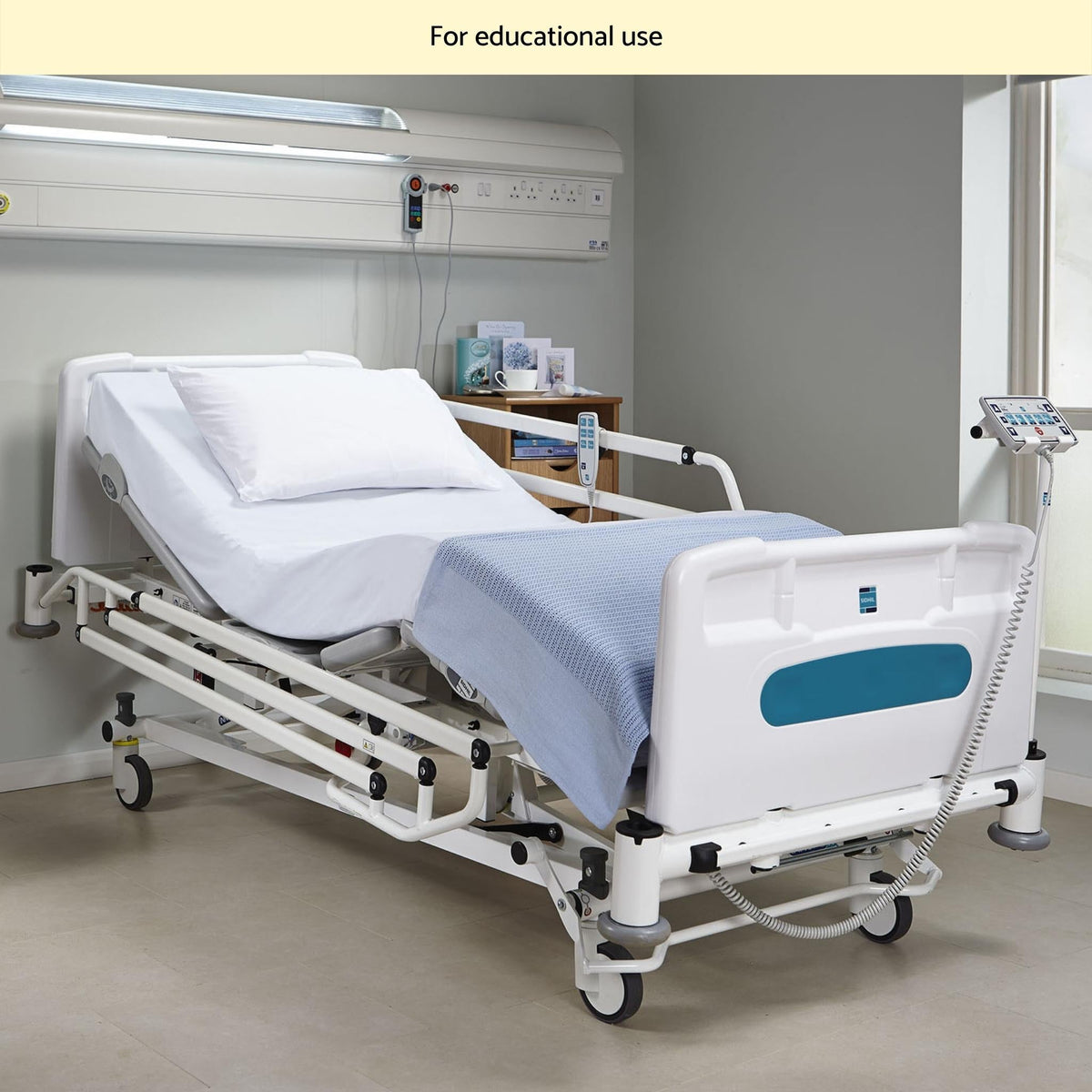 Hospital Bed with Mattress for Healthcare Simulation - Sim & Skills