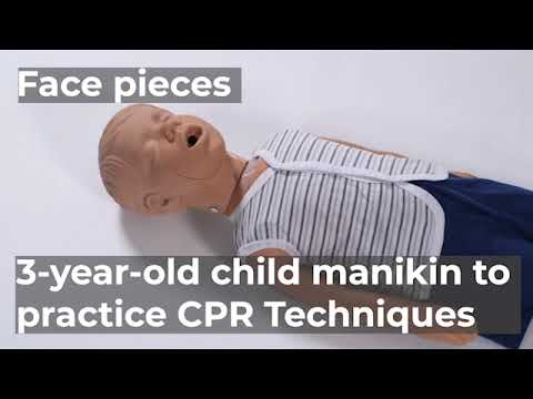 Simulaids® Kyle 3-Year-Old Child CPR Manikin (optional Jaw thrust)