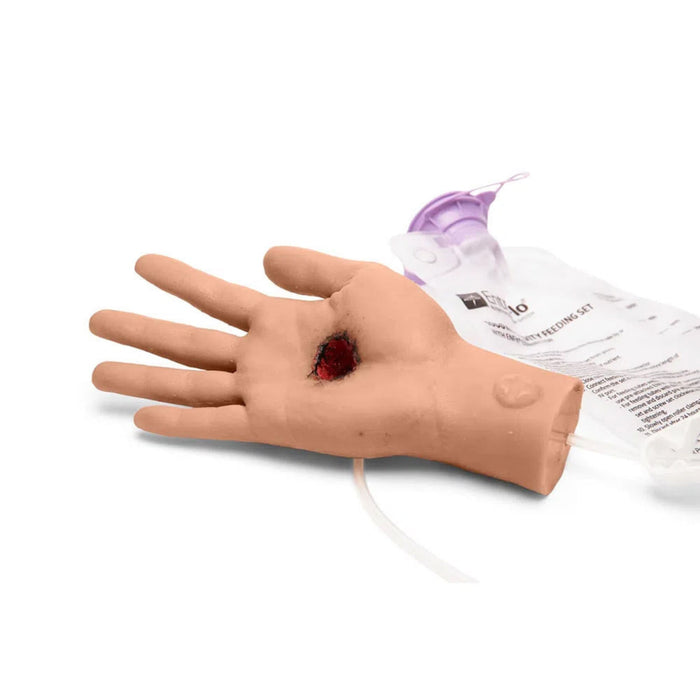 Large Adult Hand with Wound M-MMT-001-BL-M | Sim & Skills