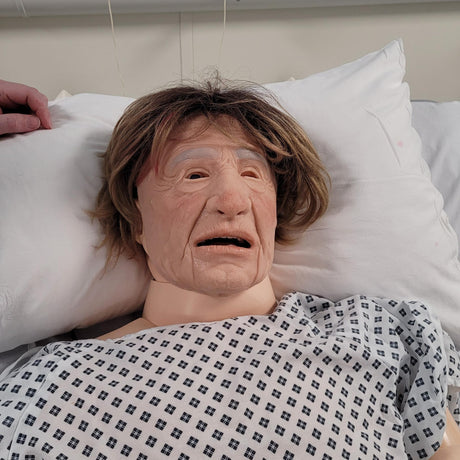 Male Geriatric Mask for use with Patient Simulators B-MV-001-B | Sim & Skills