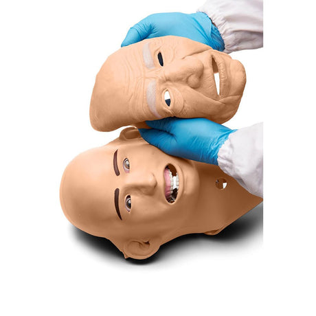 Male Geriatric Mask for use with Patient Simulators B-MV-001-B | Sim & Skills