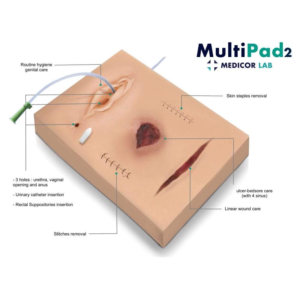 MultiPad 2 | Multipurpose Clinical Skills Trainer FLEX-MULTIPAD2-B | Sim & Skills