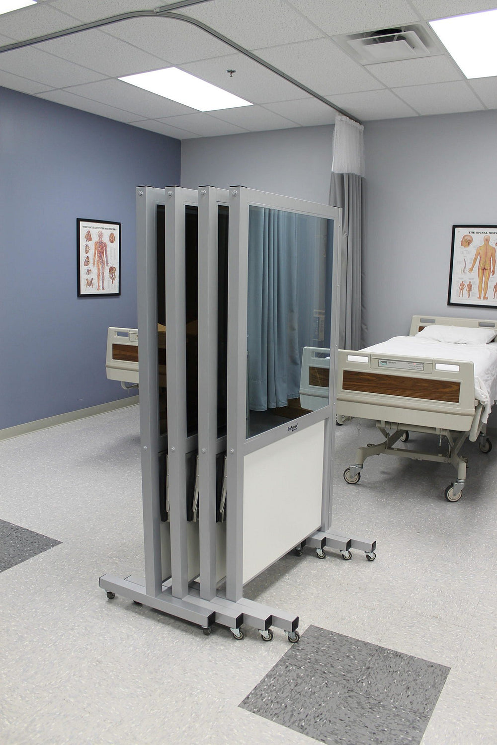 SimScreen LC1 Desk Corner Panel - Left SC031102 | Sim & Skills