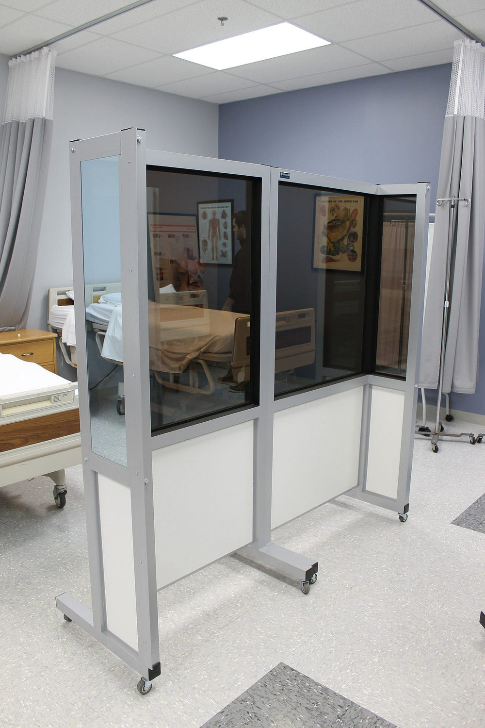 SimScreen LC1 Desk Corner Panel - Left SC031102 | Sim & Skills