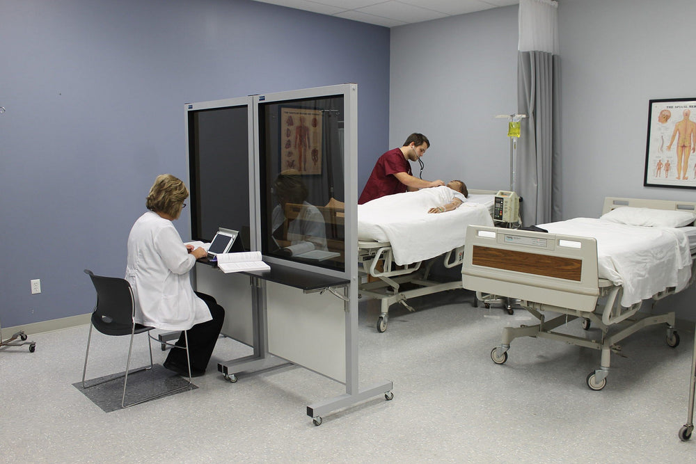 SimScreen RC1 Desk Corner Panel - Right SC031103 | Sim & Skills