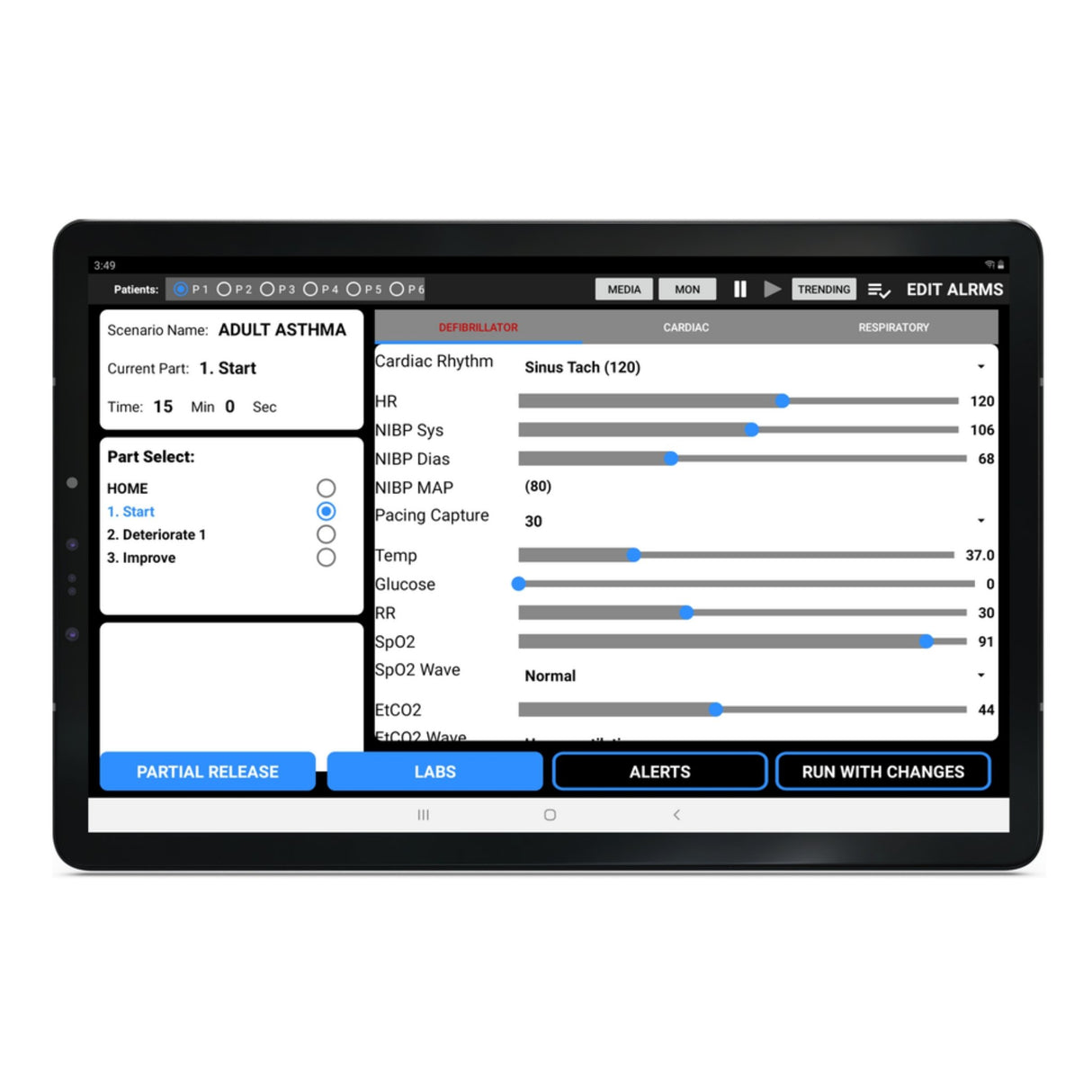 SimVS Simulated Patient Monitor SB53226 | Sim & Skills