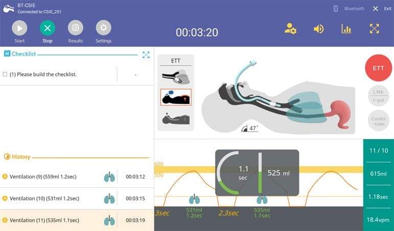 Smart Airway Management Simulator with Feedback App BT-CSIE-T | Sim & Skills