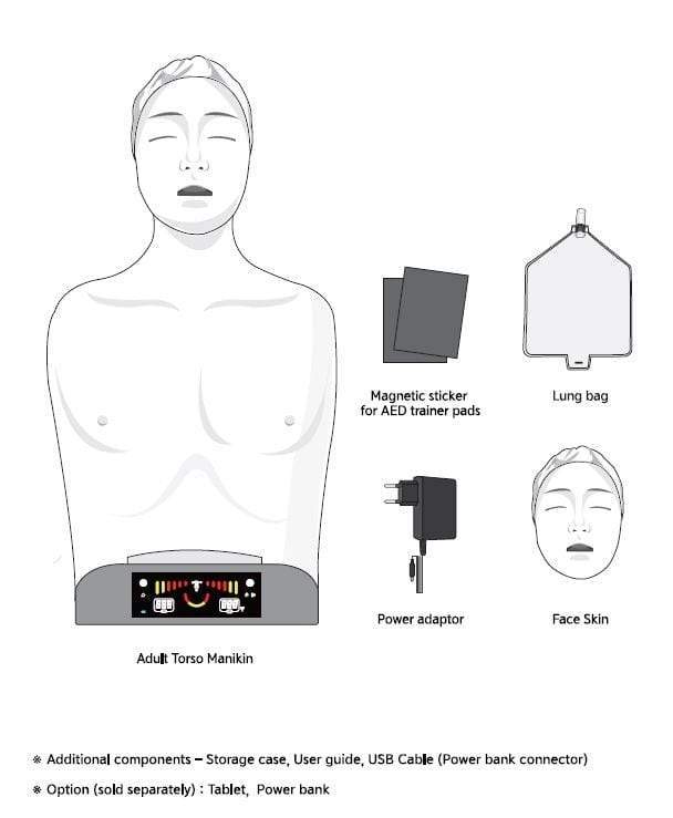 Smart CPR Training Model Sherpa X BT-SEEM2 | Sim & Skills