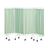 White Screen Frame & Curtains (4 panels) SCR01/WHITE/SCR21 | Sim & Skills